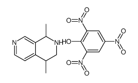 Picric acid; compound with 1,4-dimethyl-1,2,3,4-tetrahydro-[2,7]naphthyridine Structure