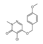 4-chloro-5-[(4-methoxyphenyl)methoxy]-2-methylpyridazin-3-one Structure