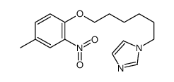 1-[6-(4-methyl-2-nitrophenoxy)hexyl]imidazole Structure