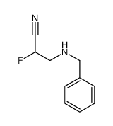 3-(benzylamino)-2-fluoropropanenitrile Structure