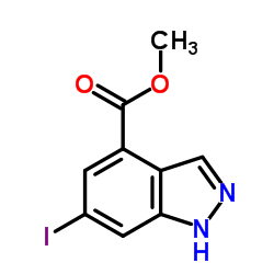 Methyl 6-iodo-1H-indazole-4-carboxylate Structure
