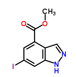 Methyl 6-iodo-1H-indazole-4-carboxylate structure