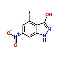 4-Iodo-6-nitro-1,2-dihydro-3H-indazol-3-one structure
