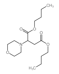 Butanedioic acid,2-(4-morpholinyl)-, 1,4-dibutyl ester structure