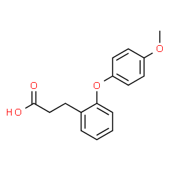 3-[2-(4-METHOXYPHENOXY)PHENYL]PROPANOIC ACID Structure
