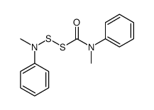 S-(N-methylanilino)sulfanyl N-methyl-N-phenylcarbamothioate结构式