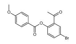 (2-acetyl-4-bromophenyl) 4-methoxybenzoate结构式