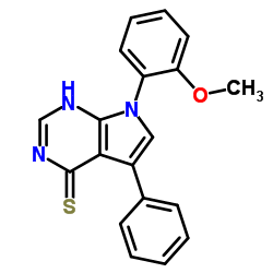 7-(2-METHOXYPHENYL)-5-PHENYL-7H-PYRROLO[2,3-D]PYRIMIDINE-4-THIOL picture