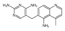 2,4-diamino-5-[(5-amino-4-methyl-6-quinolyl)methyl]pyrimidine Structure