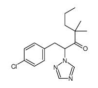 1-(4-chlorophenyl)-4,4-dimethyl-2-(1,2,4-triazol-1-yl)heptan-3-one结构式