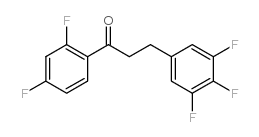 2',4'-DIFLUORO-3-(3,4,5-TRIFLUOROPHENYL)PROPIOPHENONE structure