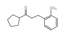 CYCLOPENTYL 2-(2-METHYLPHENYL)ETHYL KETONE Structure