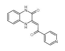 3-(2-oxo-2-pyridin-4-ylethylidene)-1,4-dihydroquinoxalin-2-one Structure