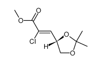 O-isopropylidene-4,5-chloro-2-pentene-2,3-oate de methyle Structure