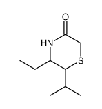5-ETHYL-6-ISOPROPYLTHIOMORPHOLIN-3-ONE结构式