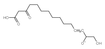 3-oxododecanoic acid glyceride Structure