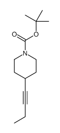 tert-butyl 4-but-1-ynylpiperidine-1-carboxylate结构式