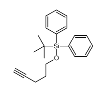 tert-butyl-pent-4-ynoxy-diphenylsilane结构式