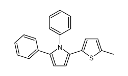 2-(5-methylthiophen-2-yl)-1,5-diphenylpyrrole结构式