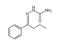 Hydrazinecarboxamide, 2-(1-phenylbutylidene)结构式
