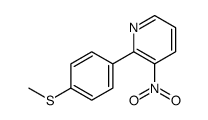 2-(4-methylsulfanylphenyl)-3-nitropyridine结构式