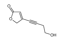 3-(4-hydroxybut-1-ynyl)-2H-furan-5-one结构式