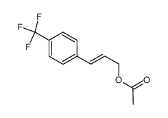 3-(4-trifluoromethylphenyl)-2-propenyl acetate Structure