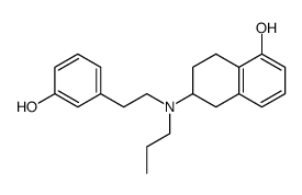 2-(N-n-propyl-N-2-[3-hydroxyphenyl]ethylamino)-5-hydroxytetralin结构式