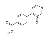 methyl 4-(3-oxidopyrimidin-3-ium-4-yl)benzoate Structure