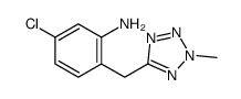 5-chloro-2-[(2-methyltetrazol-5-yl)methyl]aniline结构式