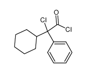 2-chloro-2-cyclohexyl-2-phenylacetyl chloride结构式