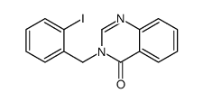 3-[(2-iodophenyl)methyl]quinazolin-4-one结构式