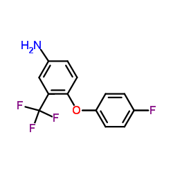 4-(4-Fluorophenoxy)-3-(trifluoromethyl)aniline Structure