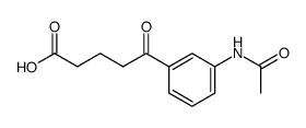 4-(3-Acetamino-benzoyl)-buttersaeure Structure