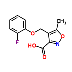 4-[(2-Fluorophenoxy)methyl]-5-methyl-1,2-oxazole-3-carboxylic acid图片