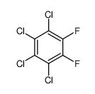 1,2,3,4-Tetrachlor-5,6-difluor-benzol结构式