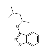 2-(1,2-benzisothiazol-3-yloxy)-N,N-dimethylpropylamine结构式