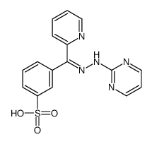 3-[2-Pyridinyl[2-(2-pyrimidinyl)hydrazono]methyl]benzenesulfonic acid Structure