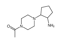 1-[4-(2-aminocyclopentyl)piperazin-1-yl]ethanone Structure