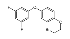 1-[4-(2-bromoethoxy)phenoxy]-3,5-difluorobenzene结构式