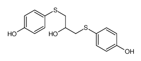 4-[2-hydroxy-3-(4-hydroxyphenyl)sulfanylpropyl]sulfanylphenol Structure