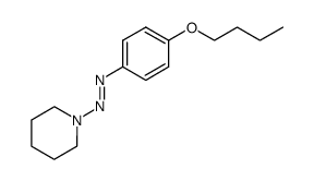 1-((4-butoxyphenyl)diazenyl)piperidine结构式