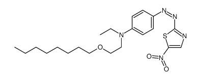 N-ethyl-4-[(5-nitrothiazol-2-yl)azo]-N-(2-octyloxyethyl)aniline Structure