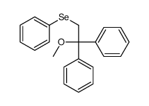 (2-methoxy-2,2-diphenylethyl)selanylbenzene结构式