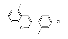 (Z)-4-chloro-1-[3-chloro-1-(2-chlorophenyl)prop-1-en-2-yl]-2-fluoro-benzene Structure