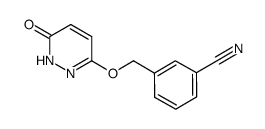 3-{[(6-oxo-1,6-dihydropyridazin-3-yl)oxy]methyl}benzonitrile Structure