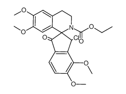 ethyl 8-chloro-2,3,9,10-tetramethoxy-13-oxonorochotensane-7-carboxylate结构式