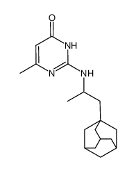 2-[1-(1-adamantyl)-2-propyl]amino-6-methyl-4(3H)-pyrimidinone Structure