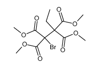 1-Brom-1,1,2,2-tetramethoxycarbonyl-butan Structure