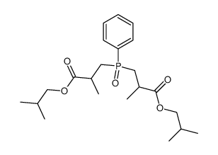 Bis-(2-isobutyloxycarbonyl-propyl)-phenyl-phosphinoxyd Structure